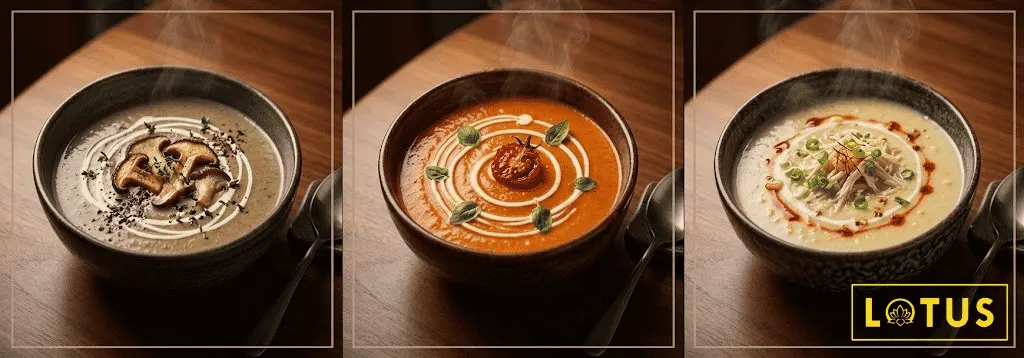 Cream of Mushroom Soup — Lotus Restaurant Patna